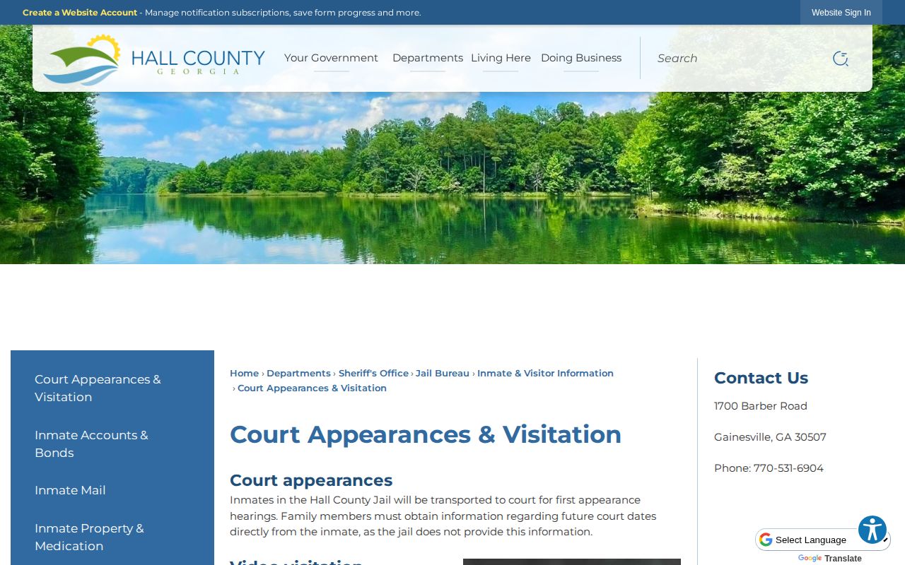 Hall County 72-hour release court appearance information