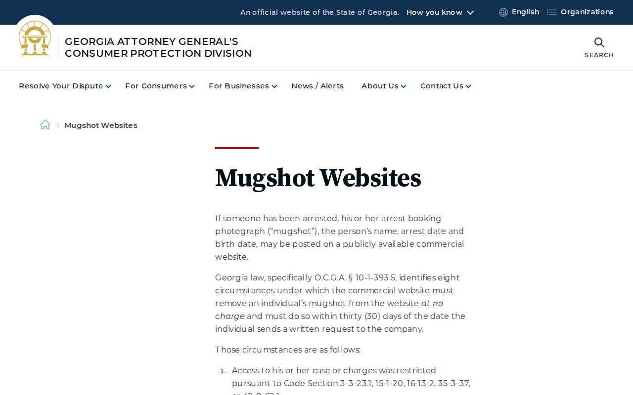 Georgia removal rules for Hall County released inmate mugshots